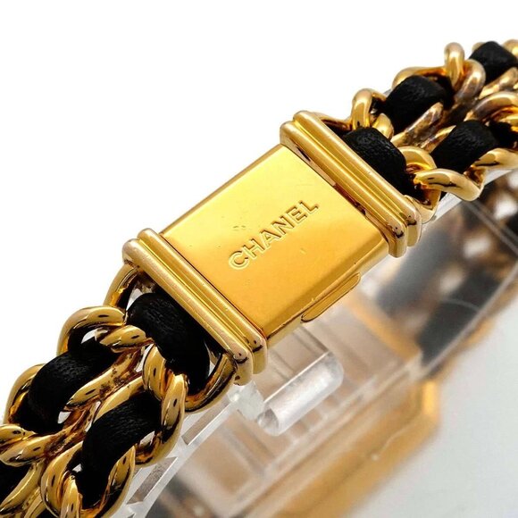 CHANEL Premiere Size XL H0001 Vintage Quartz Black Dial Ladies Watch 90281881 - Picture 3 of 6